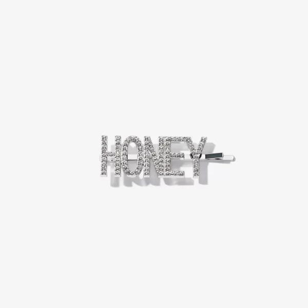 ABH Glam Hairpins Silver Rhinestone Honey
