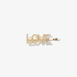ABH Glam Hairpins Gold Pearl Love
